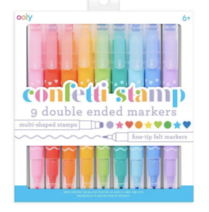Ooly Confetti Stamp colorful markers